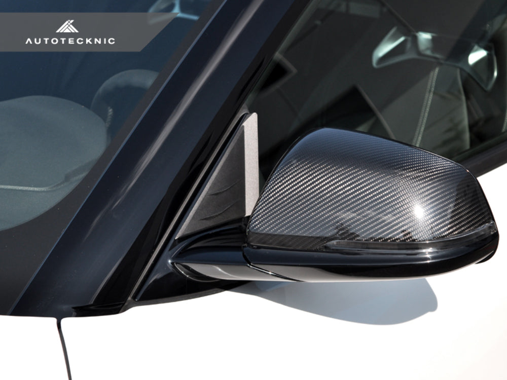 AutoTecknic TO-0058 Unpainted Side Mirror Wind Deflector Set A90 Supra 20-23