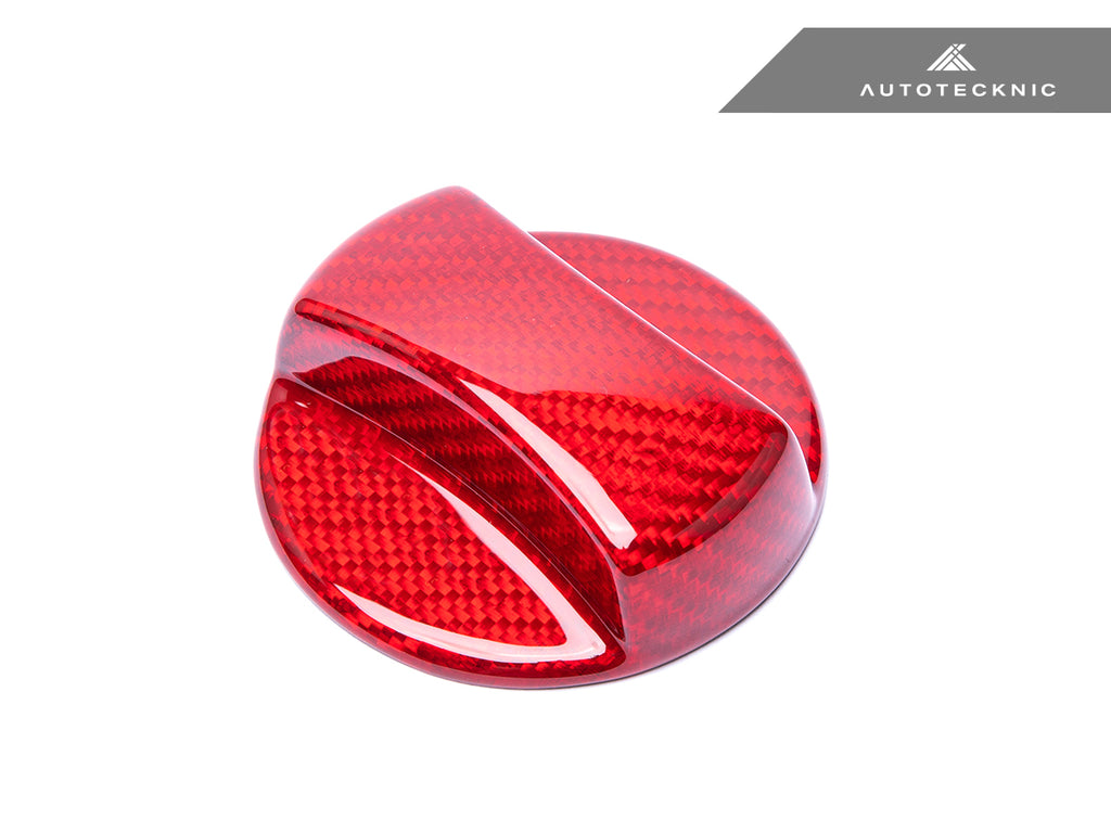 AutoTecknic BM-0006-RC Red Carbon Competition Fuel Cap Cover For BMW Vehicles