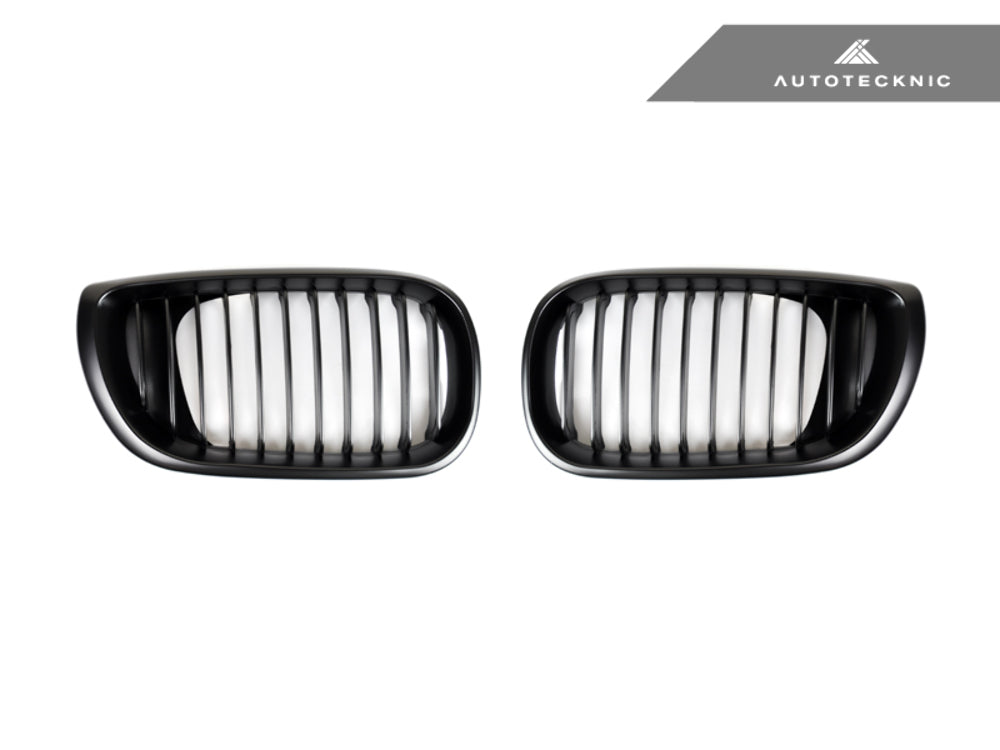 AutoTecknic BM-0040-GB Black Front Grilles E46 3-Series LCI Sedan 02-05