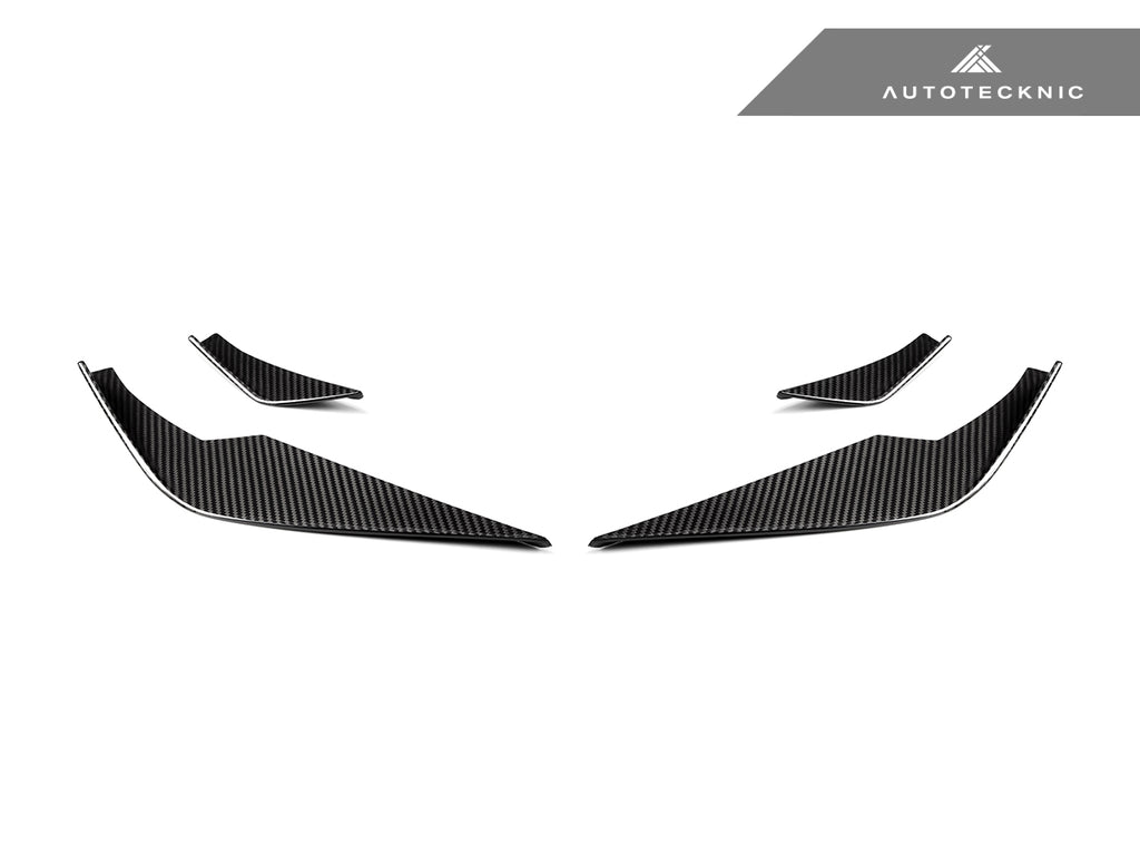 AutoTecknic BM-0057 Front Bumper Dry Carbon Corsa Canard Set G80 M3