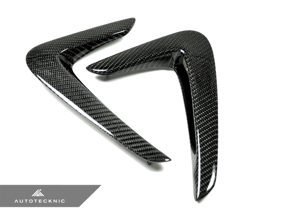 AutoTecknic BM-0075-PRE-LCI Vented Carbon Fiber Fender Trim F32 F33 F36 13-17