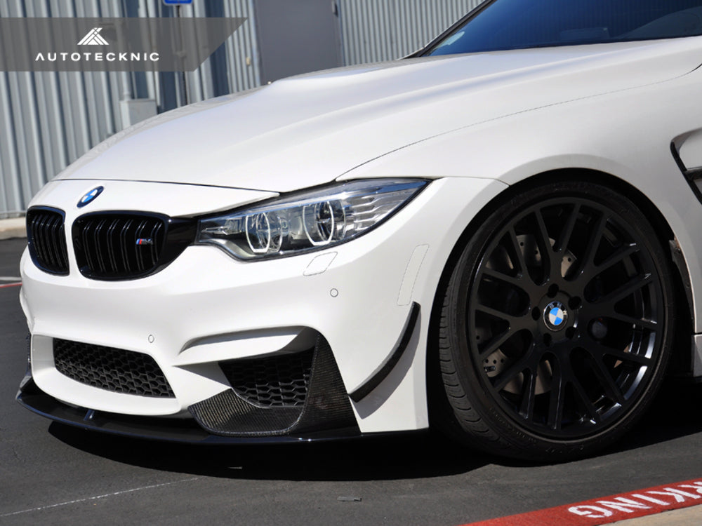 AutoTecknic BM-0087 Front Bumper Carbon Fiber Canards F80 M3