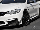 AutoTecknic BM-0087 Front Bumper Carbon Fiber Canards F80 M3