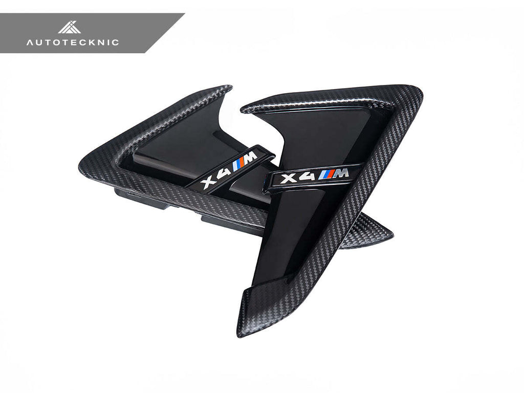 AutoTecknic Dry Carbon Gloss Black Fender Trim Set F97 X3M F98 X4M