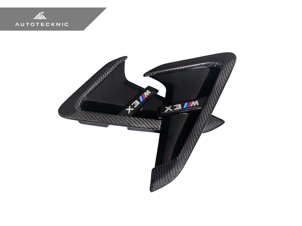 AutoTecknic Dry Carbon Gloss Black Fender Trim Set F97 X3M F98 X4M