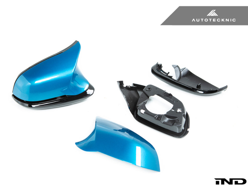 AutoTecknic BM-0140-LBB Long Beach Blue Painted Mirror Housing Kit F22 2-Series