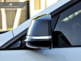 AutoTecknic BM-0141-G Replacement Gloss Dry Carbon Mirror Covers E84 X1