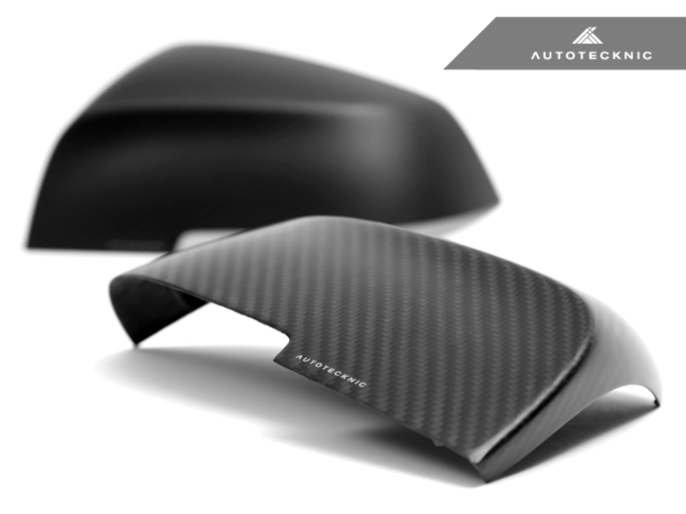 AutoTecknic BM-0141-M Replacement Matte Dry Carbon Mirror Covers E84 X1