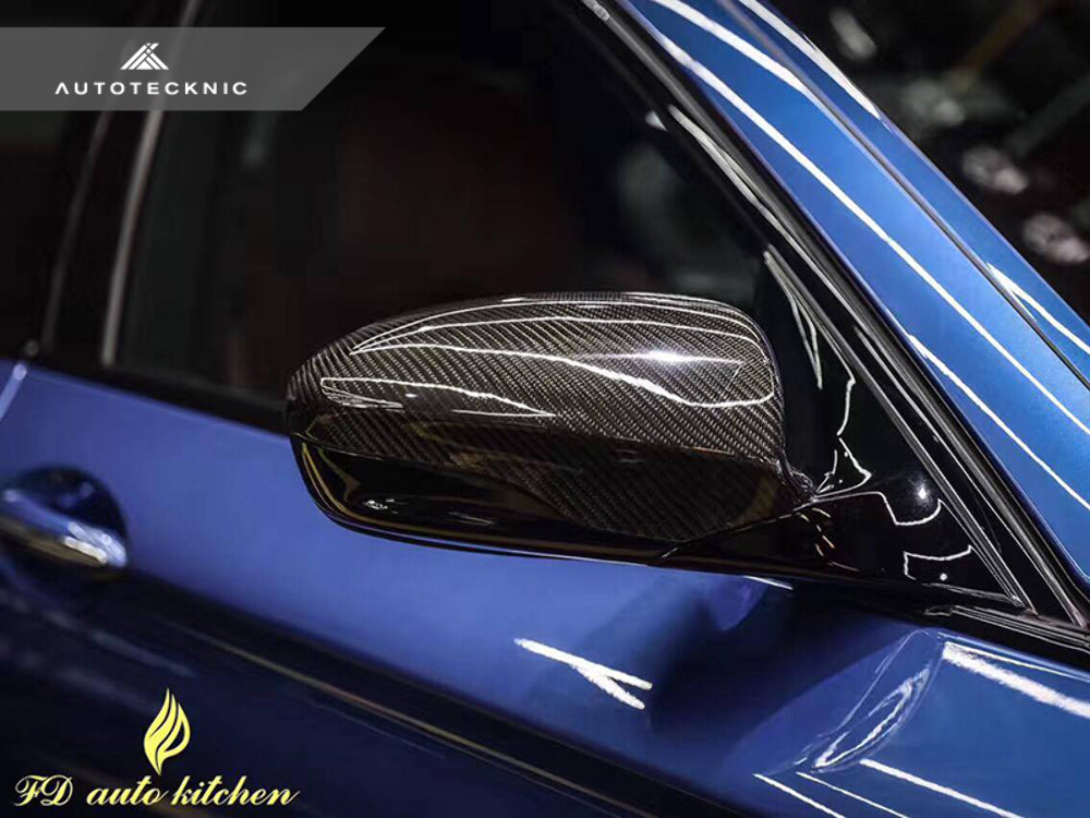 AutoTecknic BM-0155-T Carbon Fiber Replacement Mirror Covers F10 M5 F12 M6