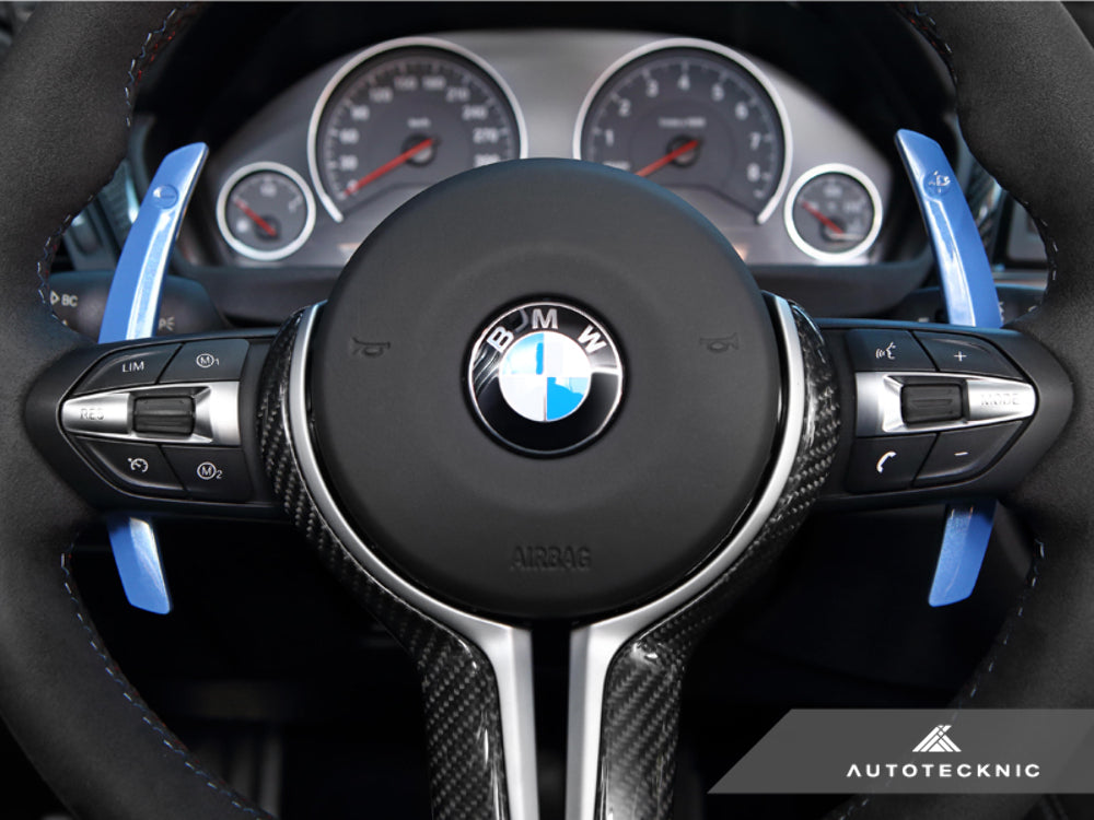 AutoTecknic BM-0164-YMB Blue Competition Steering Shift Levers For BMW F80 M3