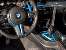 Load image into Gallery viewer, AutoTecknic BM-0167-B68 Blue Painted Alcantara Shift Console Trim F80 M3