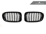 AutoTecknic BM-0171-GB Replacement Glazing Black Front Grilles F25 X3