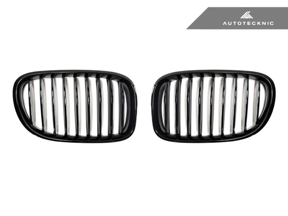 AutoTecknic Gloss Black Front Grille Set F01/ F02 7 Series LCI