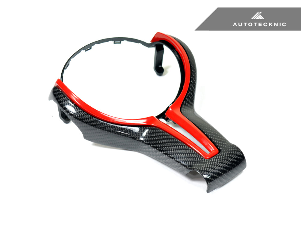 AutoTecknic BM-0183-BR Red Painted Steering Wheel Trim F80 M3