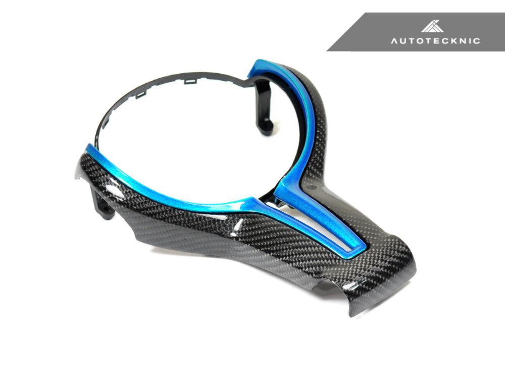 AutoTecknic BM-0183-LBB Long Beach Blue Painted Steering Wheel Trim F80 M3