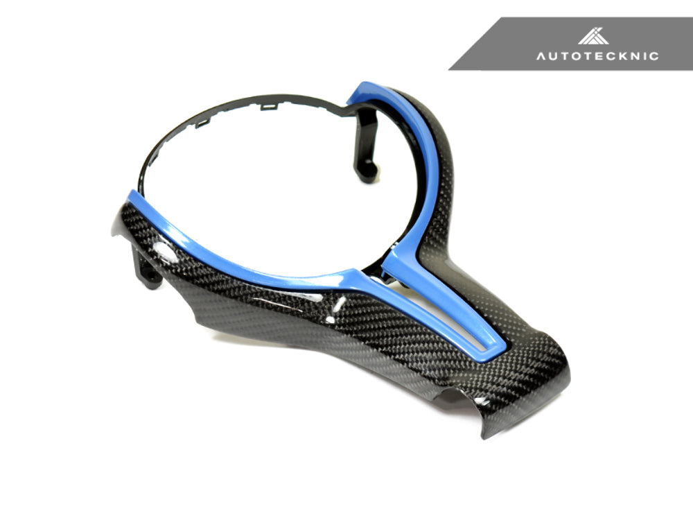 AutoTecknic BM-0183-YMB Yas Marina Blue Painted Steering Wheel Trim F80 M3