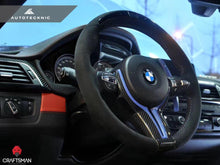 Load image into Gallery viewer, AutoTecknic BM-0183-YMB Yas Marina Blue Painted Steering Wheel Trim F80 M3