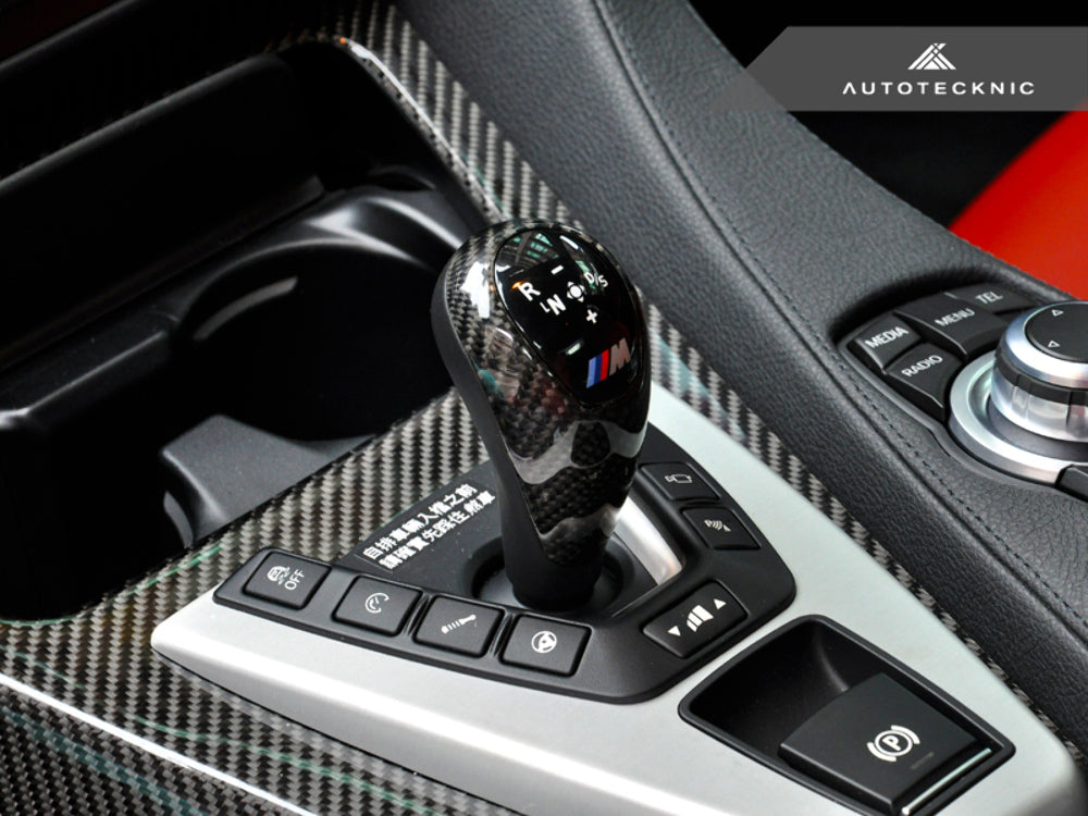 AutoTecknic BM-0195 Carbon Fiber Gear Selector Cover For BMW