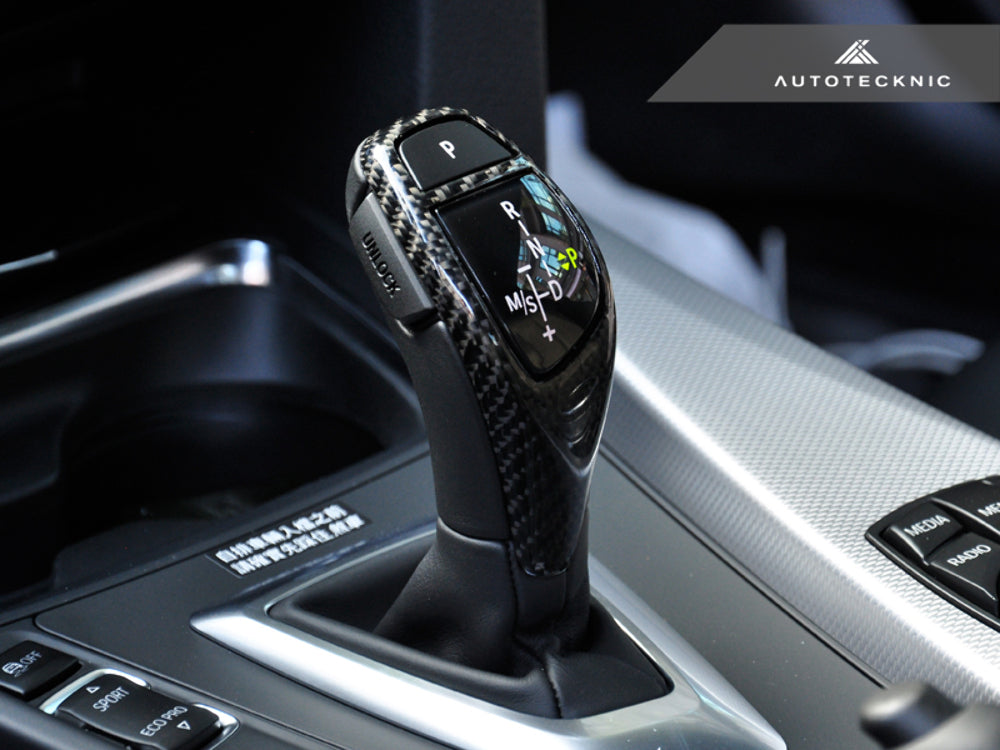 AutoTecknic BM-0197 Carbon Fiber Shifter Cover For BMW Sport Automatic