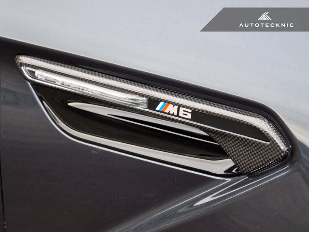 AutoTecknic Dry Carbon Fender Light Trim Set F06 M6 Gran Coupe F12 M6 Cabrio