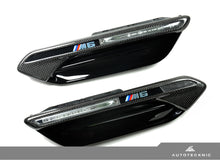 Load image into Gallery viewer, AutoTecknic BM-0213-TW Carbon Fiber Fender Trim Cover F06 F12 F13 2x2 Weave