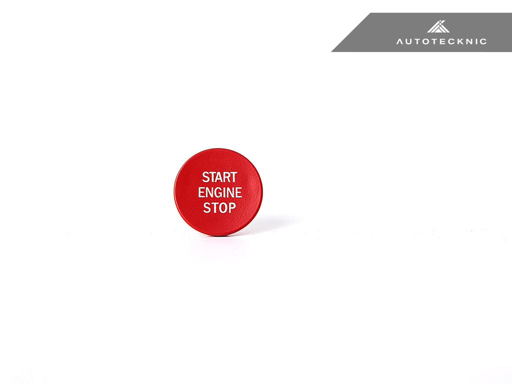 AutoTecknic BM-0225-RD Bright Red Start Stop Button For BMW G-Chassis Vehicles