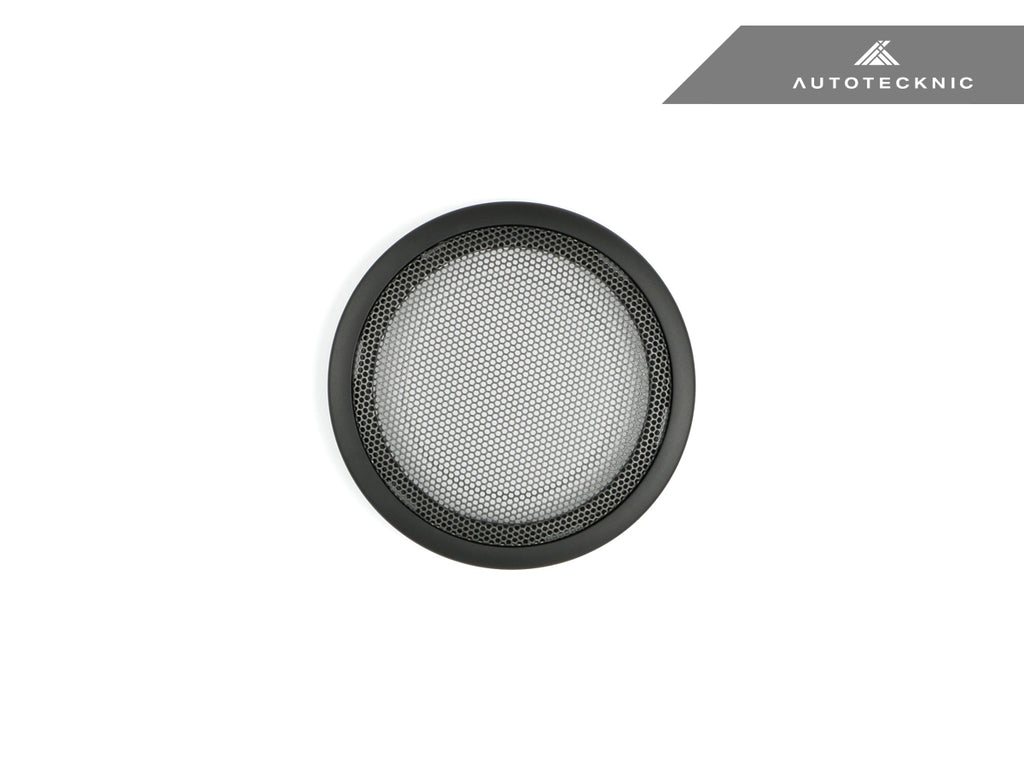 AutoTecknic BM-0247-SB Black Door Panel Speaker Mesh Cover Set For BMW F-Chassis