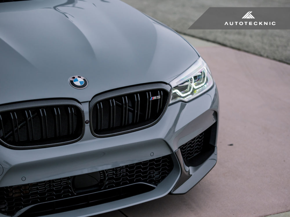 AutoTecknic BM-0274 Replacement Carbon Fiber Front Grilles Surrounds F90 M5