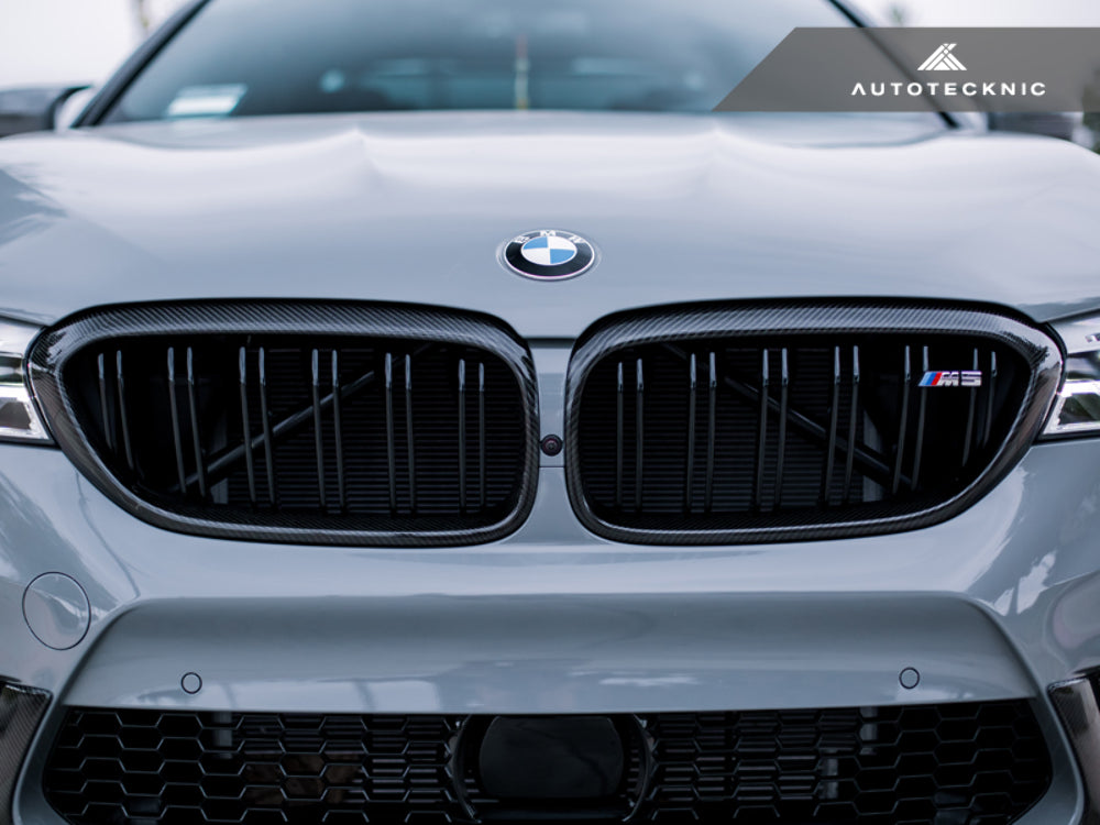 AutoTecknic BM-0274 Replacement Carbon Fiber Front Grilles Surrounds F90 M5