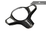 AutoTecknic BM-0282-LCI-H-S-NTJ Carbon Alcantara Steering Wheel Trim G01 X3