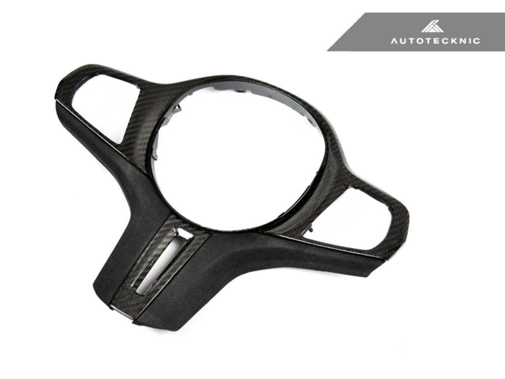 AutoTecknic BM-0282-LCI-NH-S-NTJ Carbon Alcantara Steering Wheel Trim G01 X3