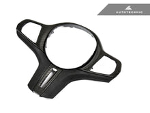 Load image into Gallery viewer, AutoTecknic BM-0282-LCI-NH-S-NTJ Carbon Alcantara Steering Wheel Trim G01 X3