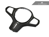 AutoTecknic BM-0282-LCI-NH-S-NTJ Carbon Alcantara Steering Wheel Trim G01 X3