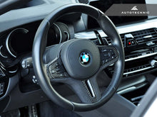 Load image into Gallery viewer, AutoTecknic Carbon Alcantara Steering Wheel Trim G30 5 Series G32 6 Series GT