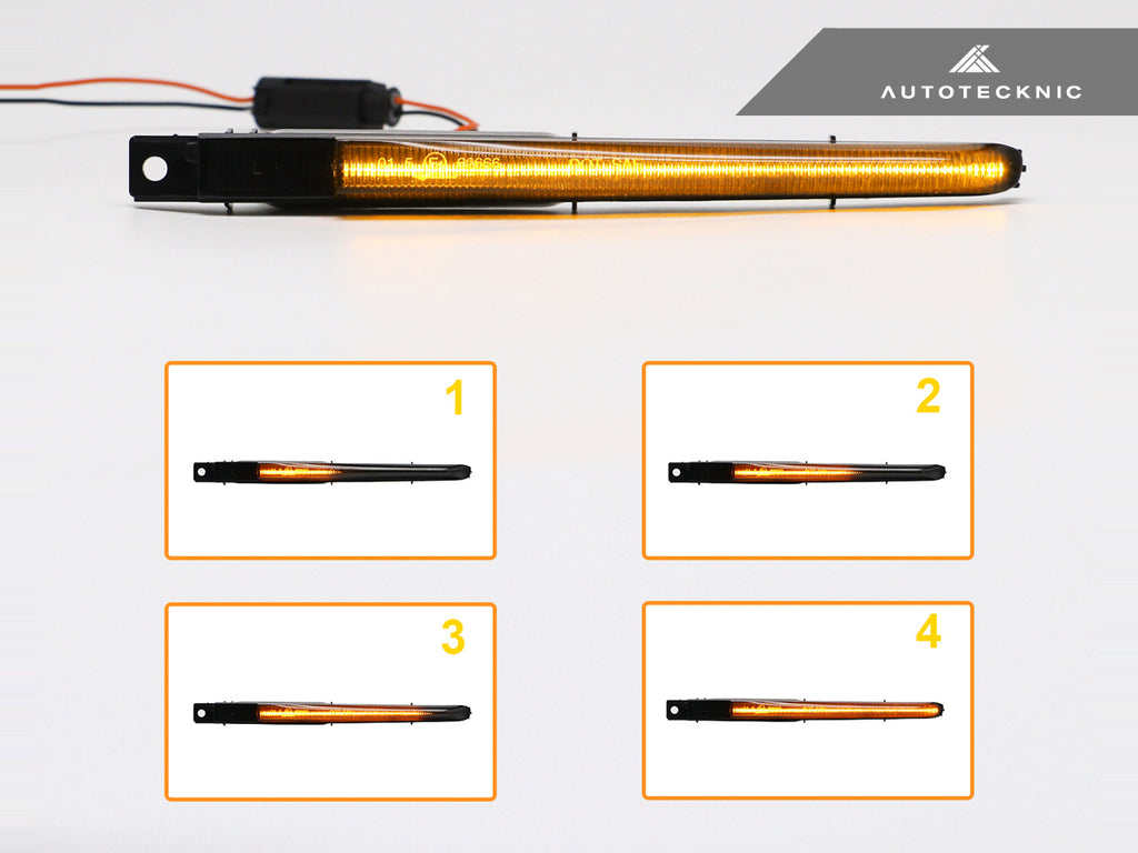 AutoTecknic BM-0305 Tinted Sequential LED Fender Turn Signal Set F10 M5