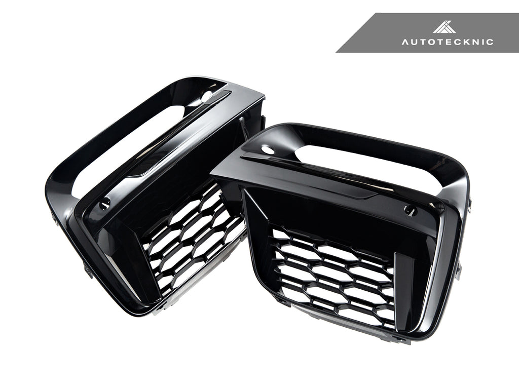 AutoTecknic BM-0312-GB Gloss Black Lower Grille Trim Set G01 X3