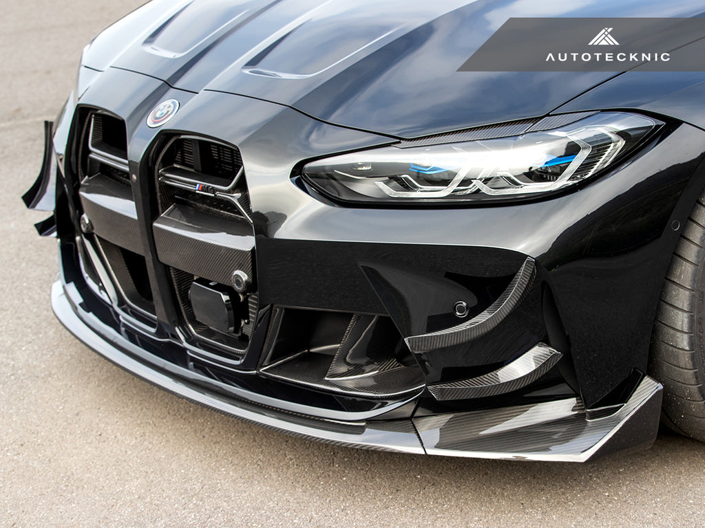 AutoTecknic BM-0324 GT4 Dry Carbon Bumper Canard Set G80 M3