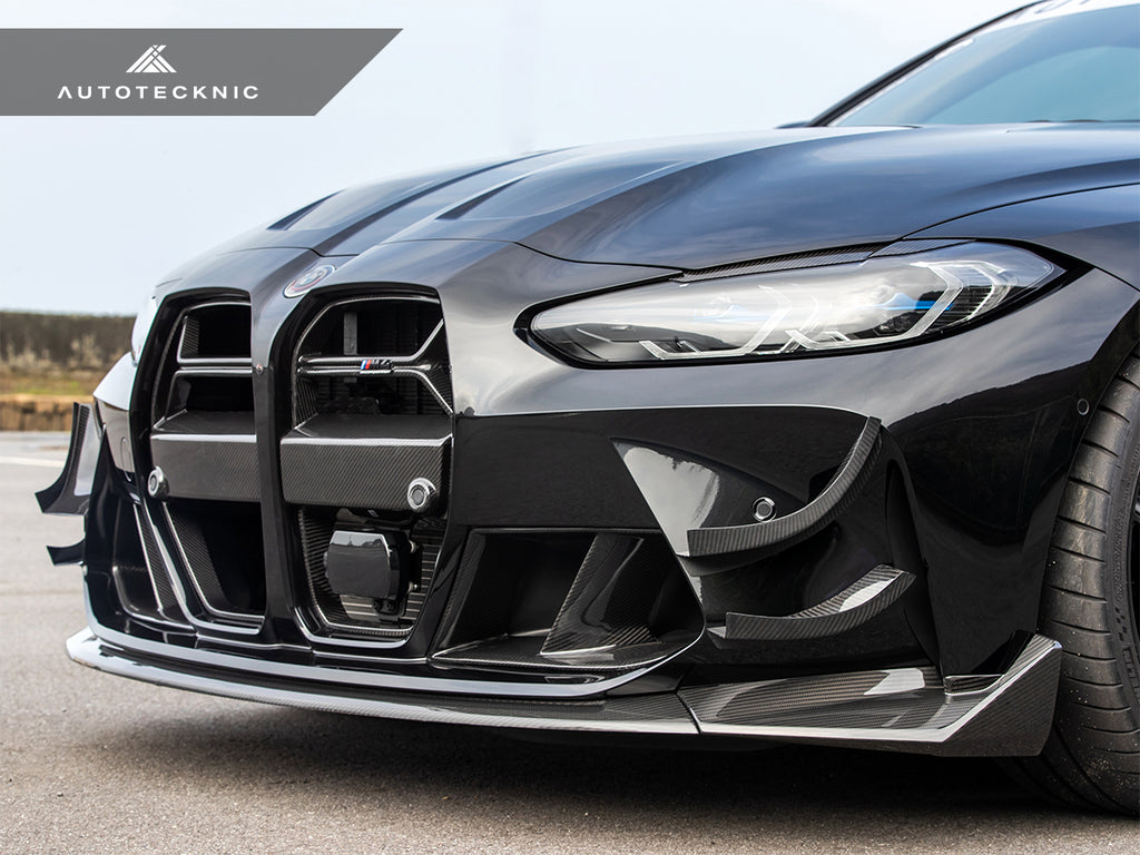 AutoTecknic BM-0324 GT4 Dry Carbon Bumper Canard Set G80 M3