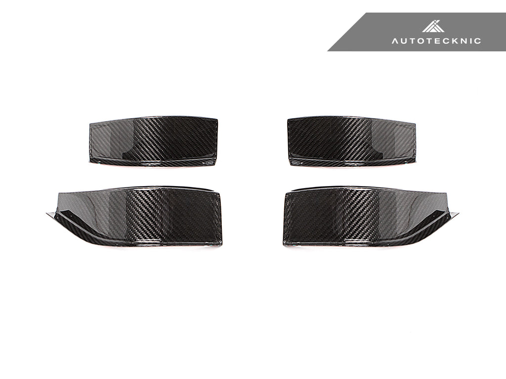 AutoTecknic BM-0324 GT4 Dry Carbon Bumper Canard Set G80 M3