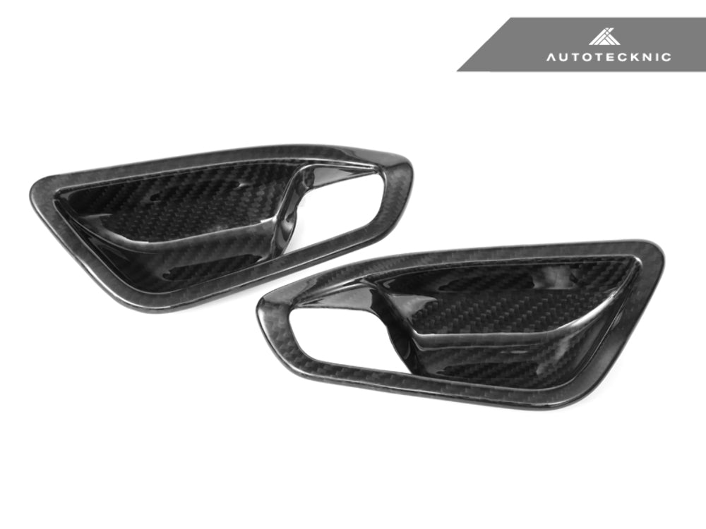 Autotecknic Dry Gloss Carbon Fiber Interior Door Handle Covers F20 1-Series