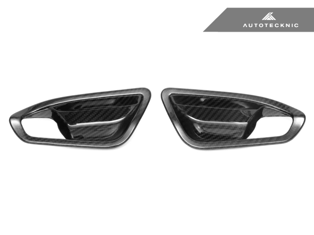 Autotecknic Dry Gloss Carbon Fiber Interior Door Handle Covers F20 1-Series