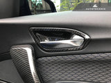 Autotecknic Dry Matte Carbon Fiber Interior Door Handle Covers F20 1-Series