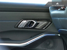 Load image into Gallery viewer, AutoTecknic BM-0357-G80 Dry Carbon Interior Door Handle Trim Set G80 M3