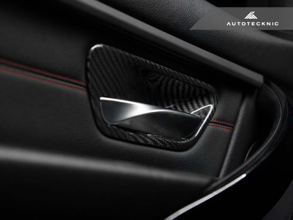 AutoTecknic BM-0360 Dry Carbon Interior Door Handle Trim Set For BMW F Chassis