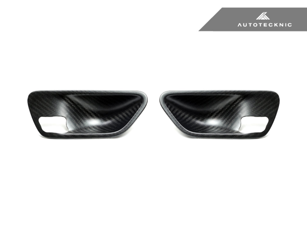 Autotecknic Matte Dry Carbon Fiber Interior Door Handle Covers For BMW F-Chassis