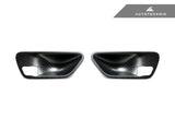 Autotecknic Matte Dry Carbon Fiber Interior Door Handle Covers For BMW F-Chassis