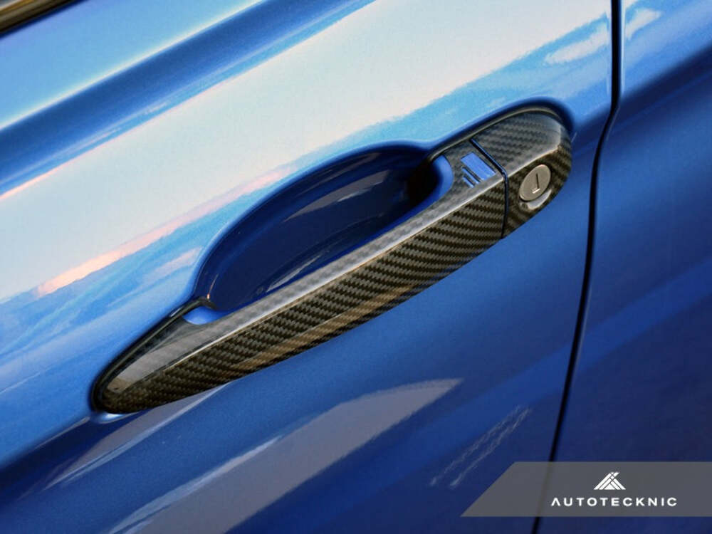 AutoTecknic Dry Carbon Fiber Door Handle Trims E70 X5M E70 X5 E71 X6M E71 X6