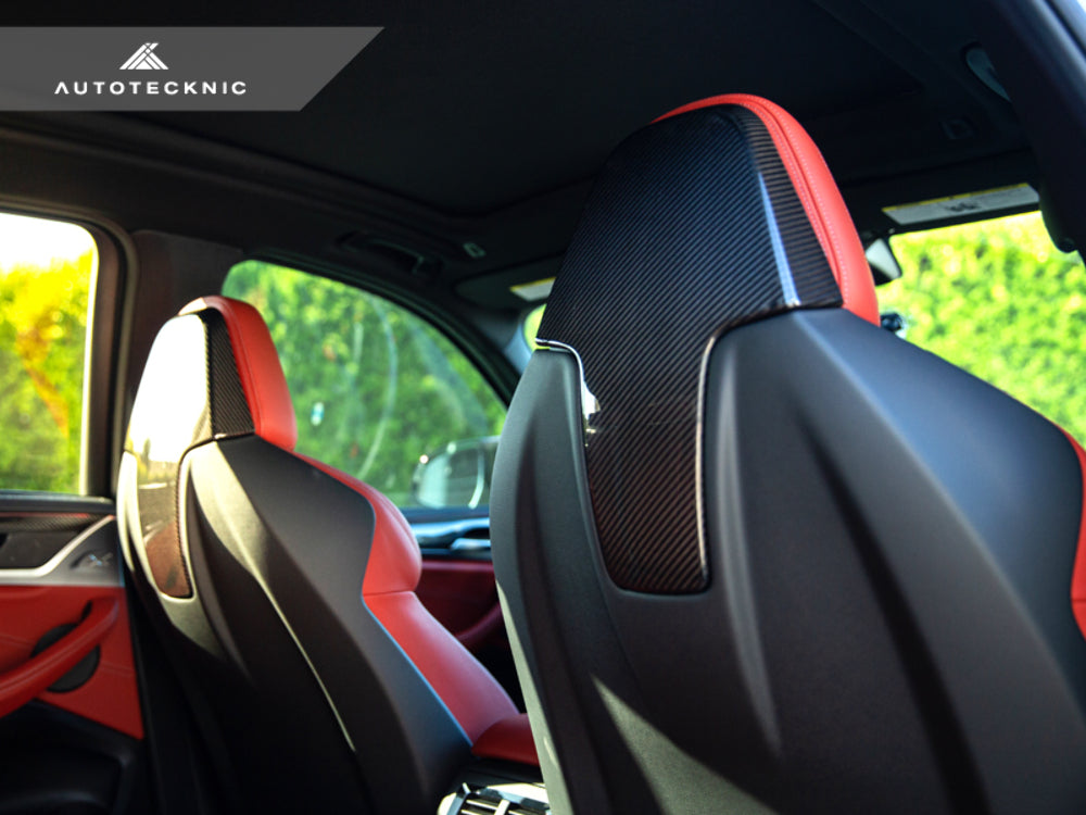 AutoTecknic BM-0373 Dry Carbon Seat Back Cover F97 X3M