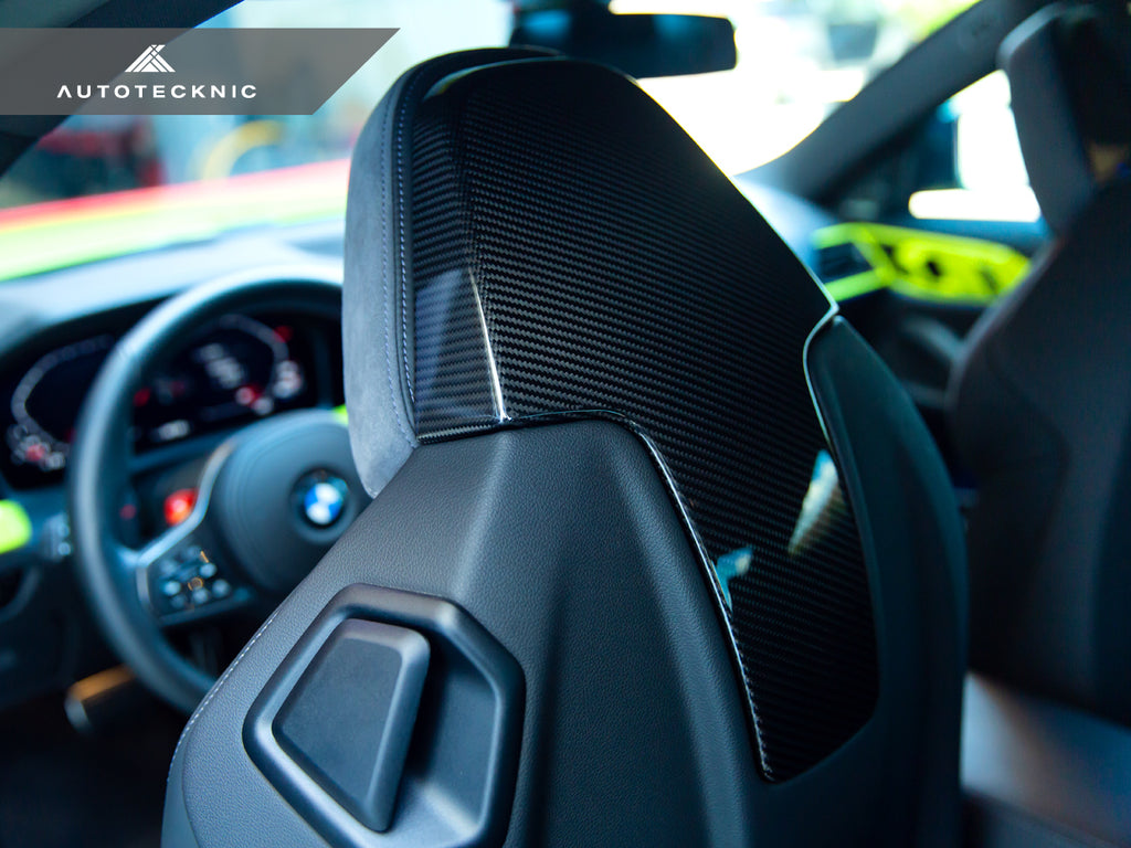 AutoTecknic BM-0373-G8X Dry Carbon Seat Back Cover G80 M3