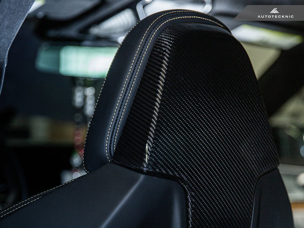 AutoTecknic BM-0373-M8 Dry Carbon Seat Back Cover F91 F92 F93 M8